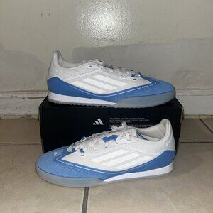adidas F50 MESSI Freestyle IH8361 White/Gold Metallic/Blue Burst Unisex Size 9